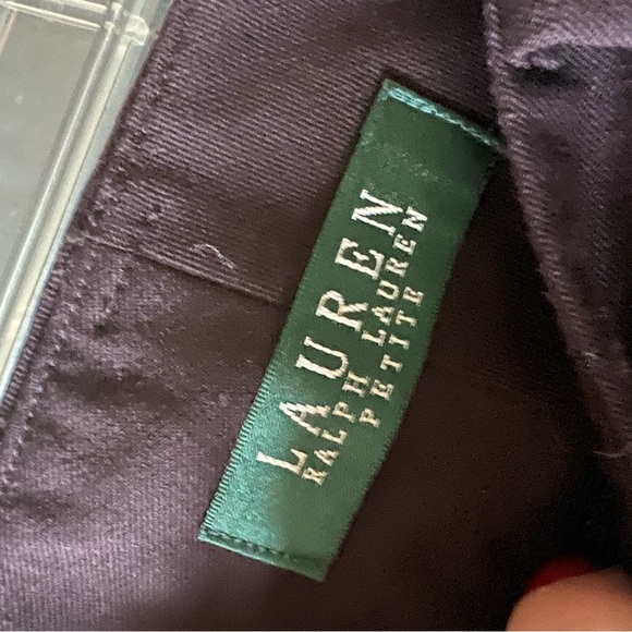 Lauren Ralph Lauren Brown wide Leg Pleated Trouser Slacks - Picture 3 of 8